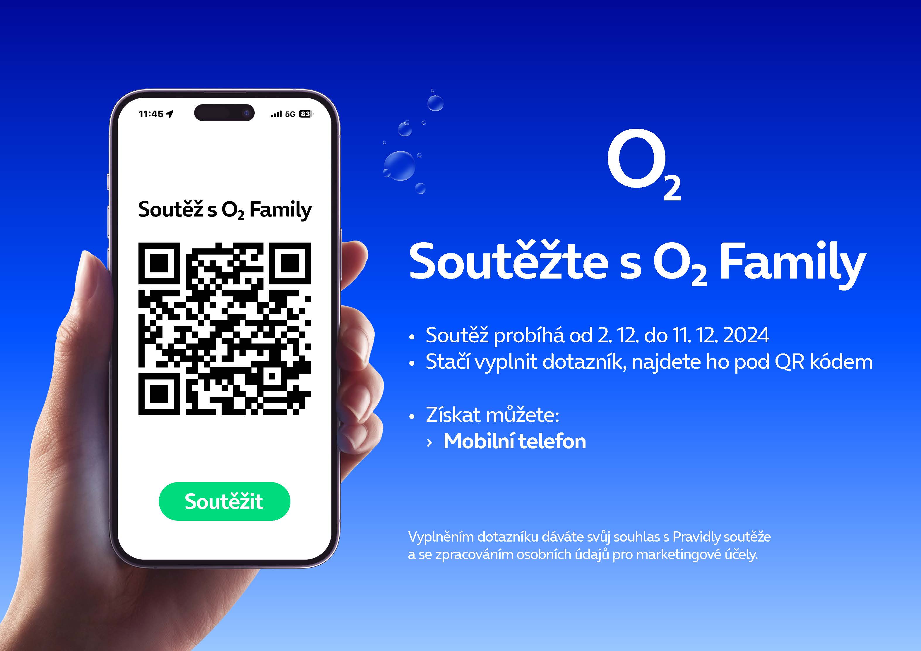 Soutěž s O2 o mobilní telefon