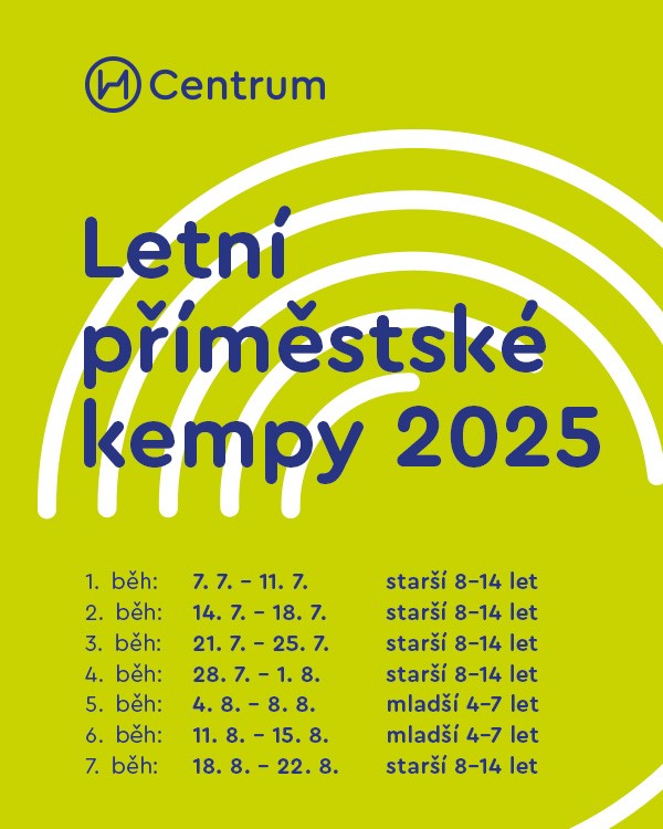 Příměstské kempy 2025 – Přihlášky otevřeny!